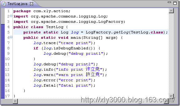 log4j-TestLog.java