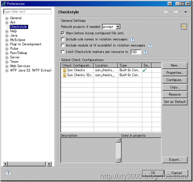 MyEclipse-Checkstyle5.5