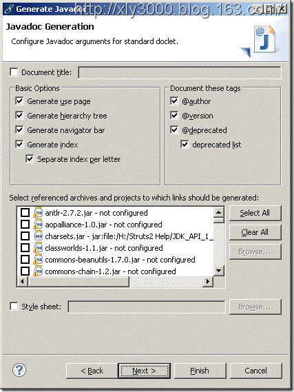 Eclipse-Generate Javadoc_3