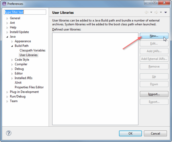 Creating a new library