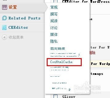 wordpress的静态化插件 cos-html-cache的用法