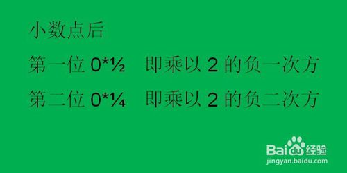 二进制十进制间小数怎么转换